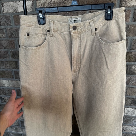 L.L. Bean Men's Jeans, Relaxed Fit, Fleece-Lined Size 34x30 - Picture 2 of 13